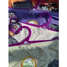 Assina 3 Lü Set Bambu Tanga ( Mor,ekru,küf Yeşili) ( Düğün,nişan,kına,özel Gün,sevgililer Günü)