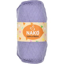 Nako 1 Adet Calico Bebe Pamuklu Bebek ve Battaniye Örgü Ipi 13284