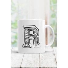 Mio Life R Harfi Baskılı Kupa Bardak