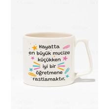 Mio Life Öğretmenler Günü Hayatta En Büyük Mucize Küçükken Iyi Bir Öğretmene Rastlamaktır Krem Lüks Kupa