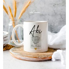 Mio Life Kişiye Özel Kız Kardeş Beyaz Kupa Bardak - Doğum Günü Hediyesi - Hediye Kupa Bardak