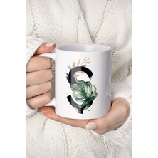 Mio Life Ş Harf Baskılı Tropikal Koleksiyon Kupa Bardak