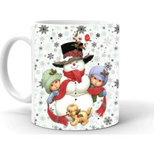 Mio Life Yılbası Noel Temalı Baskılı Seramik Beyaz Kupa