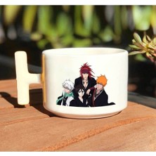 Mio Life Bleach Rukia Kuchiki Baskılı Beyaz El Yapımı T Kulp Kupa Bardak