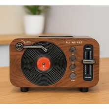 Mini Boy Retro Bluetooth Radyo Hoparlör – CZ1011BT | Klasik Tasarım, Kablosuz Bağlantı, Güçlü Ses, U
