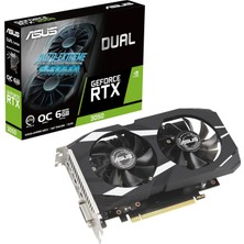 Asus DUAL-RTX3050-O6G Nvıdıa Geforce Rtx 3050 6g 6gb Gddr6 96BIT 1537MHZ Oc DVI HDMI Dp Ekran Kartı