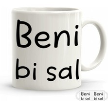 Mio Life Beni Bi Sal Tasarımlı Kupa Bardak