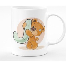 Mio Life J Harfli Ayıcıklı Porselen Kupa