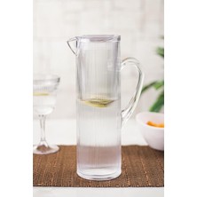 Ews Arkilik Barok 1,5 Lt Şeffaf Sürahi (Buzdolabı Kapak Rafına Sığar)