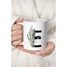 Mio Life E Harf Baskılı Tropikal Koleksiyon Kupa Bardak