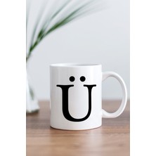 Mio Life Ü Harfi Baskılı Kupa Bardak