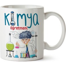 Mio Life Kimya Öğretmeni Porselen Kupa Bardak (3) Öğretmenler Gününe Özel Kupa
