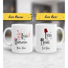 Mio Life Evin Hanımı & Evin Reisi 2'li Kupa Bardak Hediye Yılbaşı Hediye