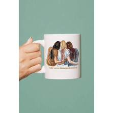 Mio Life Hiç Bir Zaman Bitmeyecek Dostluk - Dost Porselen Kupa