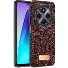 Pazarcan Onegif Redmi 14C Bright Simli Kapak - Derin Mor