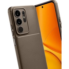 Pazarcan Vivo Y29 4g Auto Focus Karbon Kapak - Kahverengi