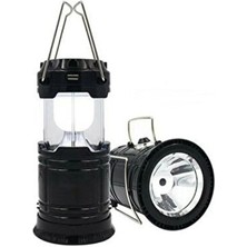 Pazarcan Solar Şarjlı Güneş Enerjili Fan Kamp Feneri Güneş Paneli Kamp Şarjlı Işıldak USB Şarj