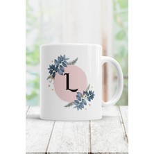 Mio Life Beyaz L Harfi Baskılı Kupa Bardak