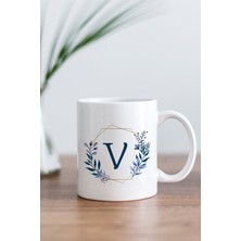 Mio Life Beyaz V Harfi Baskılı Kupa Bardak