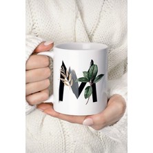 Mio Life M Harf Baskılı Tropikal Koleksiyon Kupa Bardak