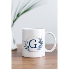 Mio Life Unisex Beyaz G Harfi Baskılı Kupa