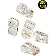 Usin 300 Adet Cat5 Cat6 RJ45 8P8C Jack Ethernet Internet Modem Kablosu Soketi Network Uç