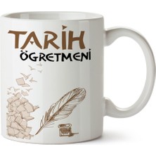 Mio Life Tarih Öğretmeni Porselen Kupa Bardak (1) Öğretmenler Gününe Özel Kupa