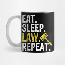 Mio Life Eat Sleep Law Repeat School Lawyer Gift Kupa