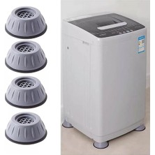 Gürültü Engelleyici Stoper 4 Adet Kaymaz Titreşim Önleyici Kauçuk Ayak Pedleri Çamaşır Makinesi Stop