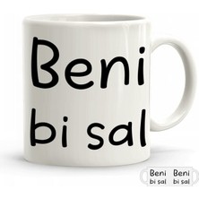 Mio Life Beni Bi Sal Tasarımlı Kupa Bardak