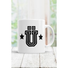 Mio Life Ü Harfi Baskılı Kupa Bardak