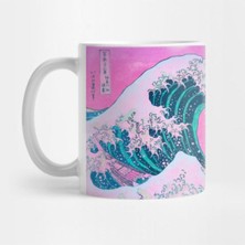 Mio Life Vaporwave Great Wave Off Kanagawa Aesthetic Sunset Kupa