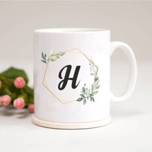 Mio Life Özelhediyem H Harfli Çerçeveli Baskılı Kupa Bardak