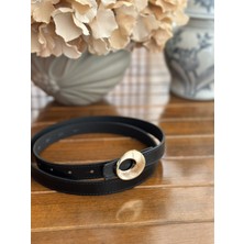 Gold Tokalı Ince Kadın Kemer