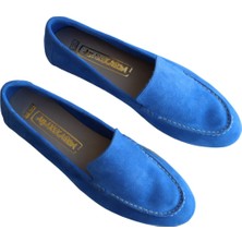 Hakiki Deri Süet Kadın Ayakkabı