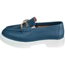 Hakiki Deri Mevsimlik Kadın Ayakkabı - Toka Detaylı ve Eva Tabanlı Zarif Tasarım