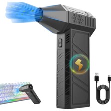 Wirkmarkt Süper Güçlü Turbo Fan Fırçasız Motorlu Toz ve Su Itici 52+M/s 130000RPM El Tipi Elektrikli Toz Kar Üfleyici