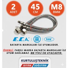 E.C.A Batarya Bağlantı Fleksi  - Soğuk ve Sıcak 45CM M8