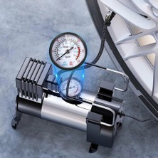 Wehhler Vw Caddy 2020-2025-2026 Oto Araç Lastik Şişirme Pompası Hava Kompresörü 12 Volt Çakmaklık Girişli-Çift Motor Tek Piston