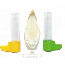 Exovit Kumluk Ilaçlık Vitaminlik Ölçekli Parmak Kuş Suluğu Bakım Seti 4 Lü