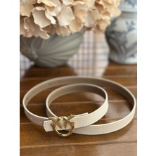 Gold Tokalı Ince Kadın Kemer