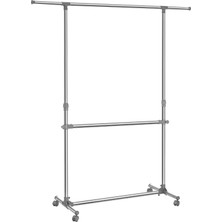 Songmics Elbise Askısı Yüksekliği Ayarlanabilir, Elbise Standı, Uzatılabilir Elbise Askısı, Orta Kıs