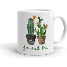 Mio Life Kaktüs Tasarım You And Me Kupa Bardak