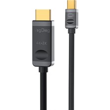 4K 30Hz Mini Displayport To HDMI Dönüştürücü Kablo 3 Metre