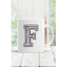 Mio Life F Harfi Baskılı Kupa Bardak