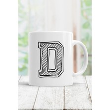 Mio Life D Harfi Baskılı Kupa Bardak