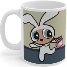 Mio Life Beyaz Powerpuff Girls Bubbles Baskılı Kupa Bardak