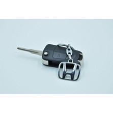 Stilix Garage Honda 3D Gümüş Renk Oto Anahtarlık -Civic/accord/hrv /crv