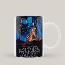 Mio Life Star Wars Retro Poster Baskı Kupa Bardak