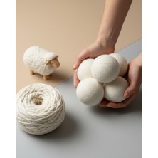 5 Adet Yün Kurutma Topu 1 Adet Çakra Açıcı Esansiyel Koku